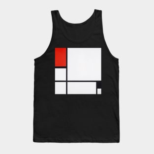 Composition No. I with red and black Tank Top